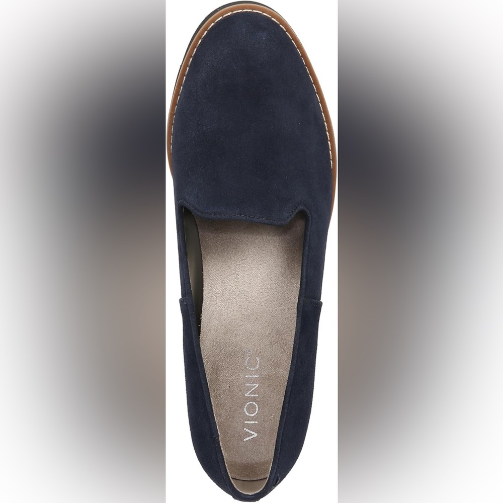 Vionic Womens Willa Wedge 8.5 Navy Sde - Picture 6 of 7